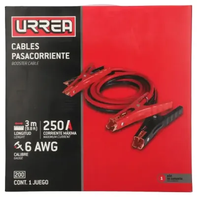 Juego Cables Pasacorriente Puente 6 Awg Industrial Urrea
