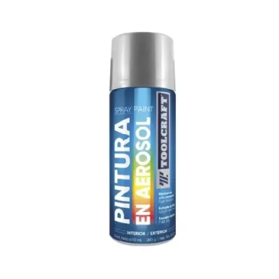 Pintura Aerosol Aluminio Alta Temperatura 400 Ml Toolcraft