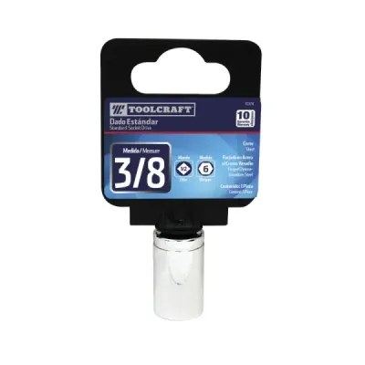 Copa Estándar 3/8' De 6 Puntas Toolcraft Mando 1/2'