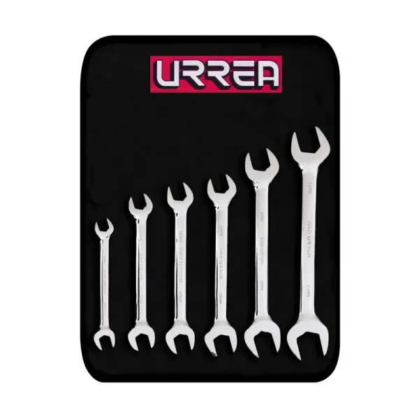 Juego 10 Llaves Boca Fija 8 Mm A 19 Mm Pulidas Urrea (30000R)