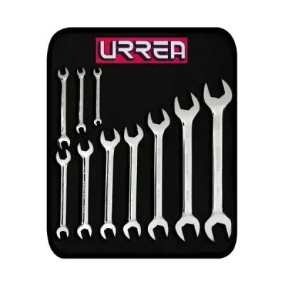 Juego 10 Llaves Boca Fija 1/4' A 1.1/8' Pulidas Urrea
