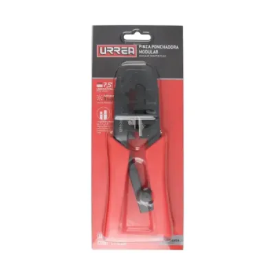 Alicate Ponchadora Modular 3 En 1 19 Cm Urrea Rj12/11 Rj45