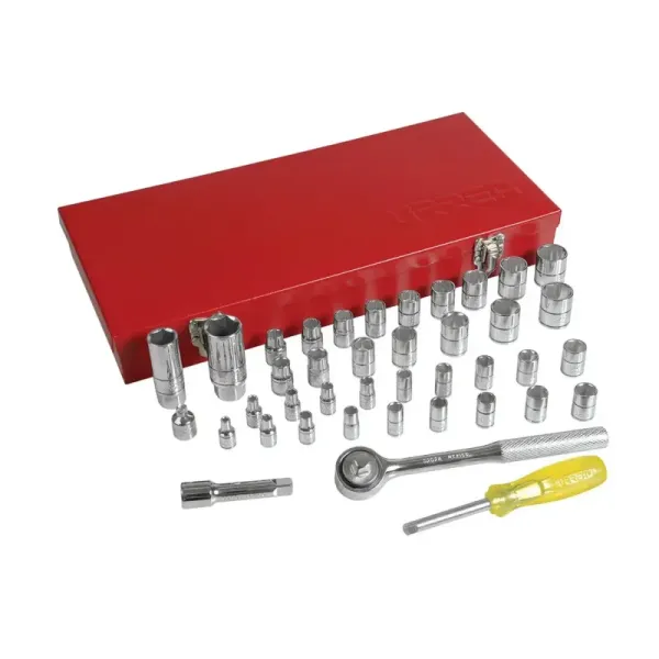 Juego 41 Copas Y Accesorios Cuadro 1/4' Y 3/8' Urrea (4700D)