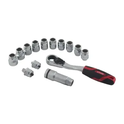 Juego 14 Copas Y Accesorios Puntas 1/4' Go-through Urrea