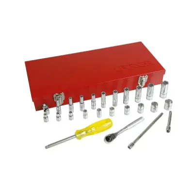 Juego 26 Copas Y Accesorios Cuadro 1/4' Pulgadas Urrea