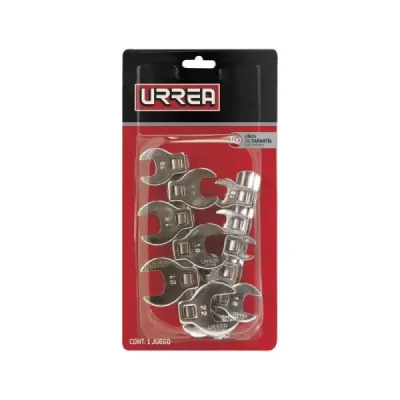Set 10 Llaves Pata Cuervo Pulgadas Urrea Cuadrante 3/8'