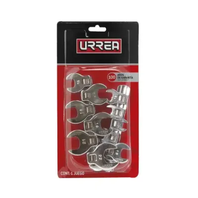 Set 12 Llaves Pata Cuervo Métricas Urrea Cuadrante 3/8'
