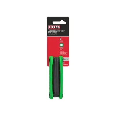 Juego De 8 Llaves Bristol Torx Tipo Navaja Urrea Sin Pin