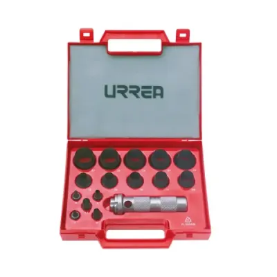 Juego Sacabocados De 3 Mm A 30 Mm Industrial Urrea 16 Piezas
