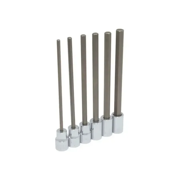 Juego 6 Copas Hexagonales Extra Largas 3/8' Métricas Urrea (4990SML)