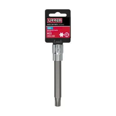 Copa Con Punta Larga Ribe M10 X 4' Urrea Cuadro 3/8'