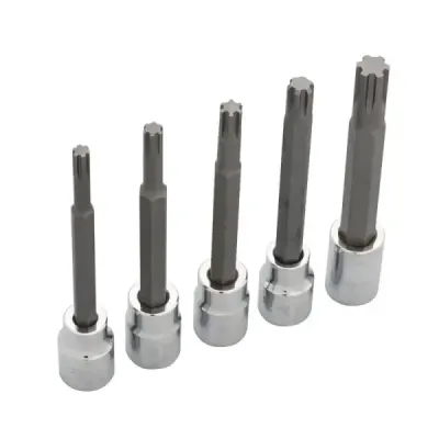 Juego 5 Puntas Largas Ribe M5 A M10 Urrea Cuadro 3/8'