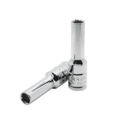 Copa Larga 8 Mm X 2.1/2' Urrea 12 Puntas Cuadro 3/8'