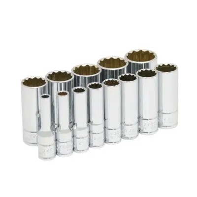 Set 13 Copas Largas 1/4' A 1' 12 Puntas Urrea Cuadro 3/8'