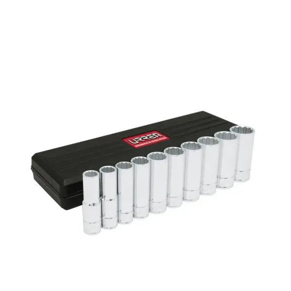 Set 10 Copas Largas 12 Puntas Urrea Cuadrante 1/2' (5400PH)