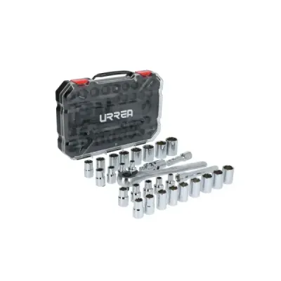 Juego 30 Copas Y Accesorios Cuadro 1/2' Combinado Urrea