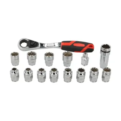 Juego 15 Copas Y Accesorios Puntas 1/2' Go-through Urrea