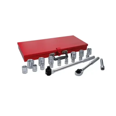 Juego 19 Copas Y Accesorios Cuadro 1/2' 6 Puntas Urrea