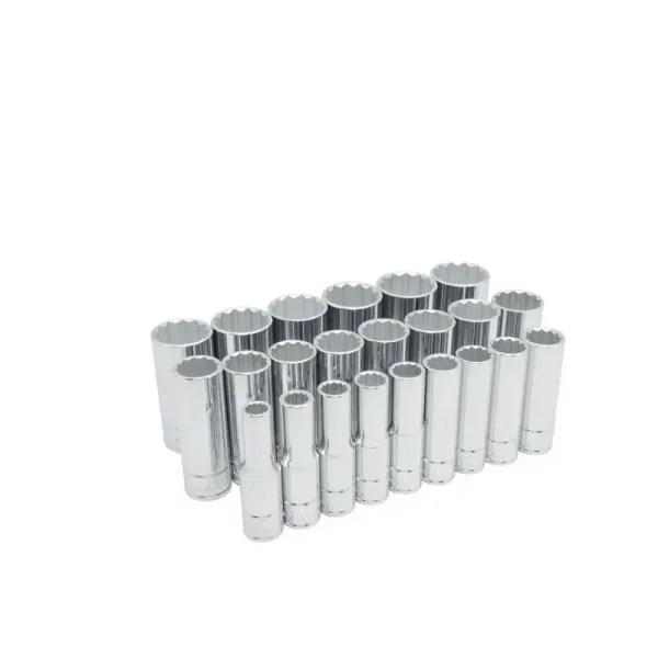 Juego 23 Copas Largas 10 Mm A 32 Mm Urrea Cuadro 1/2' (54201)