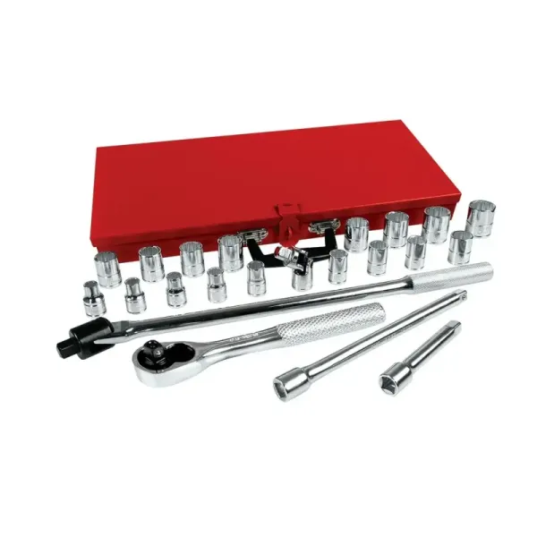 Juego 23 Copas Y Accesorios Cuadro 1/2' Métricas Urrea (54210)
