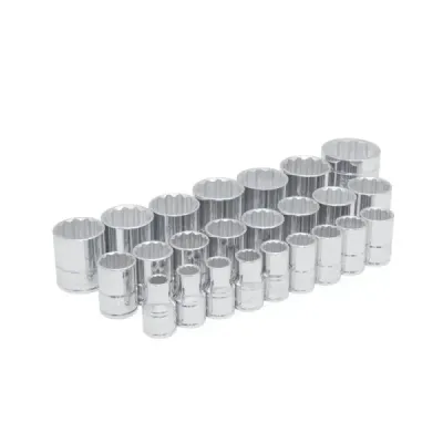 Juego 24 Copas 10 Mm A 36 Mm Urrea Cuadro 1/2' En Caja