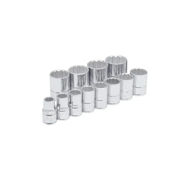Juego 12 Copas 8 Mm A 19 Mm Urrea 12 Puntas Cuadro 1/2' (54212)