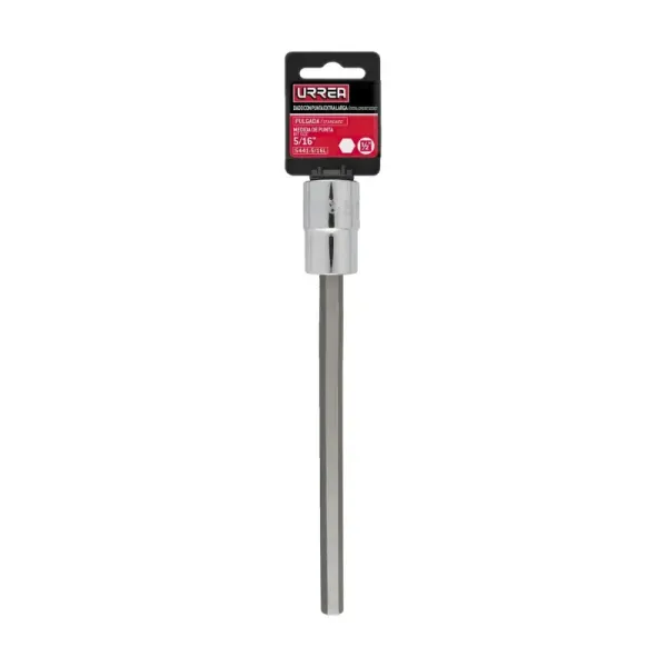 Copa Punta Hexagonal 5/16' Extra Larga Urrea Cuadrante 1/2' (5441-5/16L)