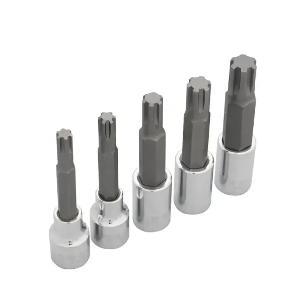 Juego 5 Puntas Ribe M9 A M16 Urrea Largo 4' Cuadro 1/2' (5443M5)