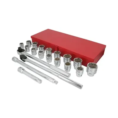 Juego 20 Copas Y Accesorios Cuadro 3/4' 6 Puntas Urrea