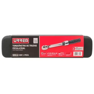 Torquímetro Click Escala Dual 1/4' Torque 10-50 In-lb Urrea
