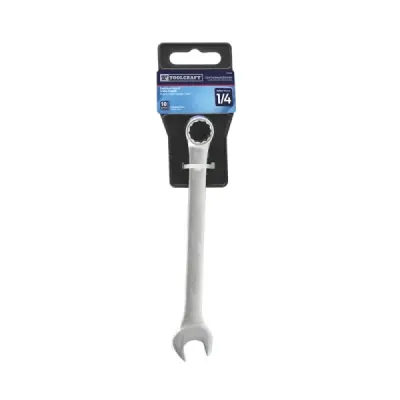 Llave Mixta De 1/4' Toolcraft Con Acabado Pulido Espejo