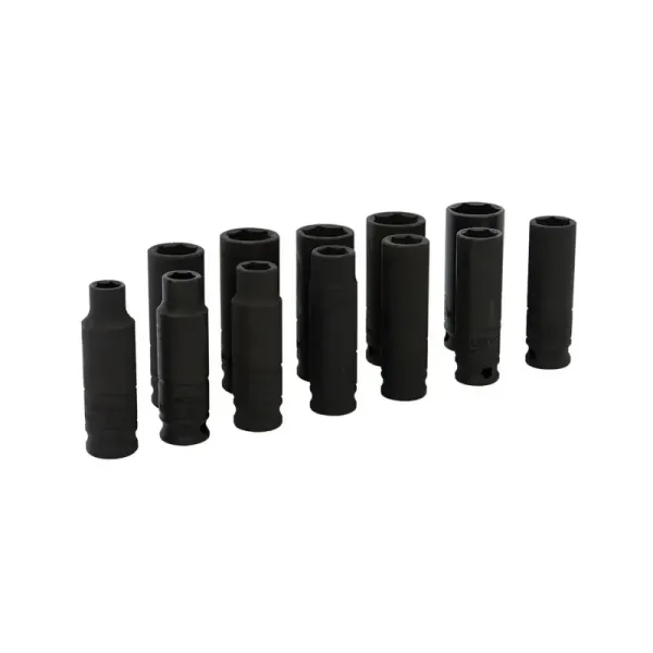 Juego 11 Copas De Impacto Largas Métricas Urrea Cuadro 3/8' (72212)