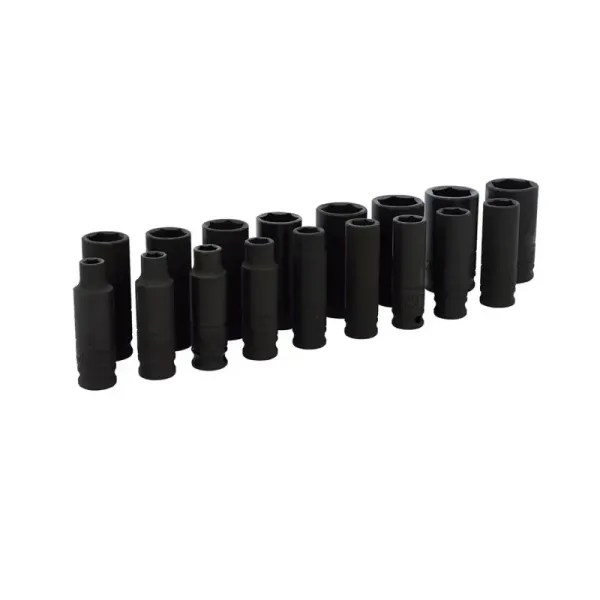 Juego 17 Copas De Impacto Largas Métricas Urrea Cuadro 3/8' (72216)