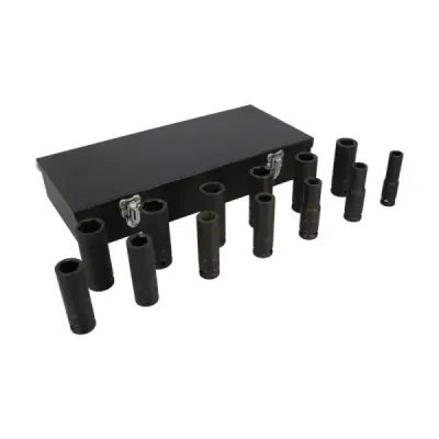 Juego 13 Copas De Impacto Largas Métricas Urrea Cuadro 1/2'