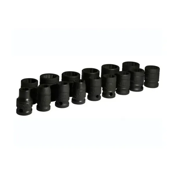 Set 15 Copas Impacto Cortas 1/2' Métricas 12 Puntas Urrea (74201)