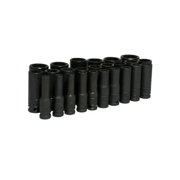 Juego 25 Copas De Impacto Largas Métricas Urrea Cuadro 1/2' (74216)