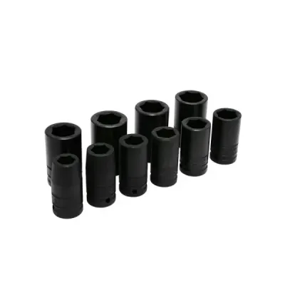 Juego 10 Copas De Impacto Largas Pulgadas Urrea Cuadro 3/4'
