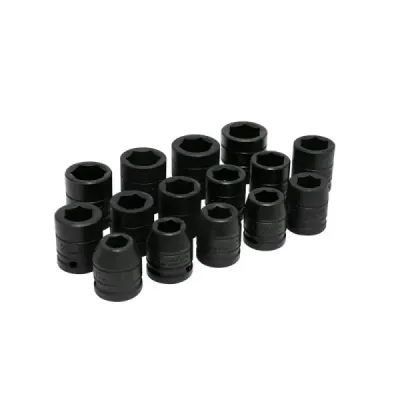 Juego 15 Copas De Impacto Cortas Métricas Urrea Cuadro 3/4'