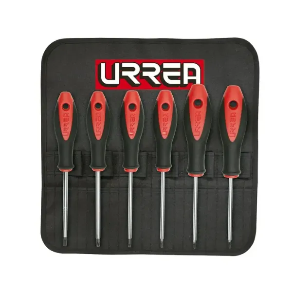 Set 6 Destornilladores Torx T10 A T30 Urrea Mango Bimaterial (83W)
