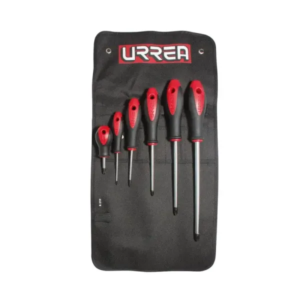Set 6 Destornilladores Estrella Ph0 A Ph2 Bimaterial Urrea (8600A)