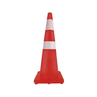Cono De Seguridad 36 Cm X 90 Cm Toolcraft Con Reflectivo