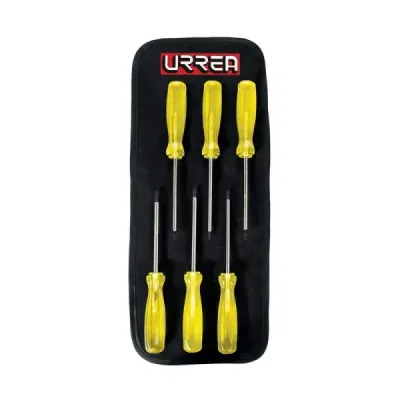 Juego 6 Destornilladores Torx T10 A T30 Redondos Ámbar Urrea