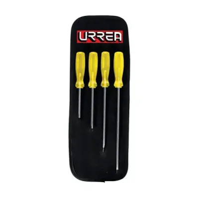 Juego 4 Destornillares Cabinet 3/16' Urrea Mango Ámbar