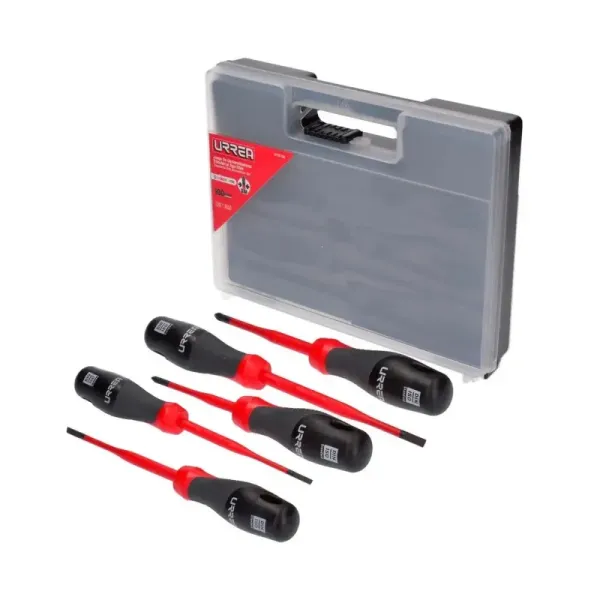 Juego Destornilladores Dieléctricos 1000 V Ca Urrea 5 Piezas (9700TSA)