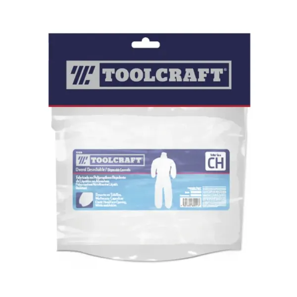 Overol Desechable Talla S Repelente De Líquidos Toolcraft (TC4148)
