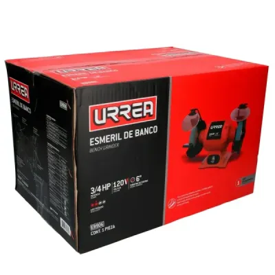 Esmeril De Banco 6' 570 W Industrial Urrea 120 V 3450 Rpm