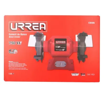 Esmeril De Banco 8' 750 W Industrial Urrea 120 V 3450 Rpm