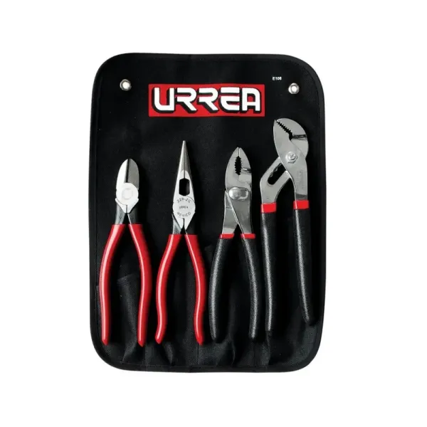 Set 4 Alicates Combinados Mango Rubber Grip Industrial Urrea (J200G)
