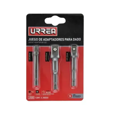 Juego De 3 Adaptadores Para Copas 1/4' 3/8' 1/2' Urrea