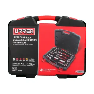 Juego 49 Copas Accesorios 1/4' 3/8' 1/2' Go-through Urrea